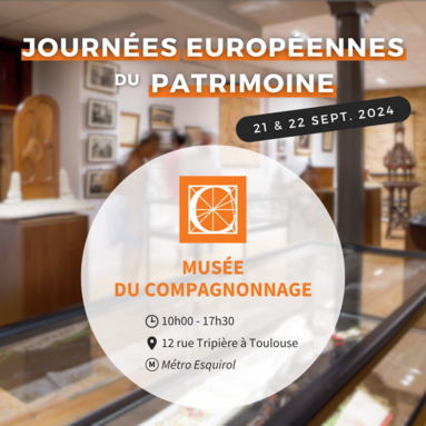 affiche journées européennes du patrimoine musée du compagnonnage