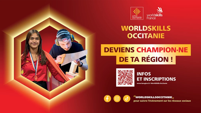 affiche des worldskill occitanie